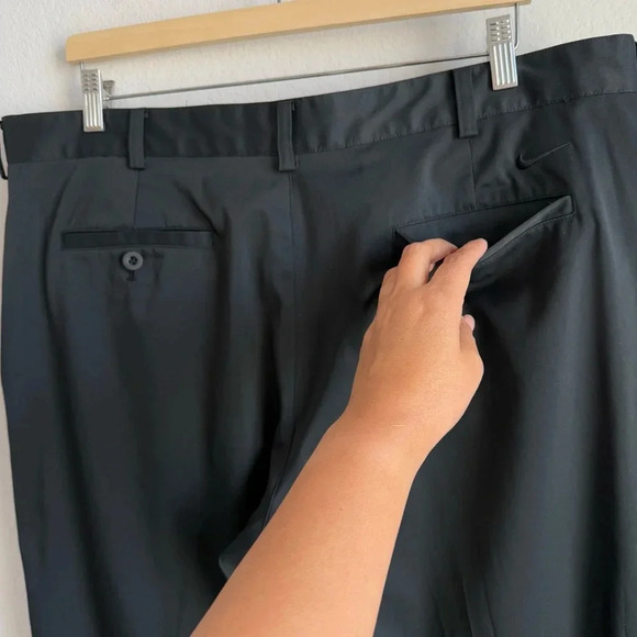 Nike Golf Pants Men’s 38x32 Black Dri-Fit Straight‎ Leg Tour Performance - Picture 5 of 10